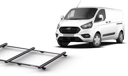 Thumbnail image of Ford Transit Custom SWB L/Roof (02/14 - 01/24) Trademax Crossbars x 3