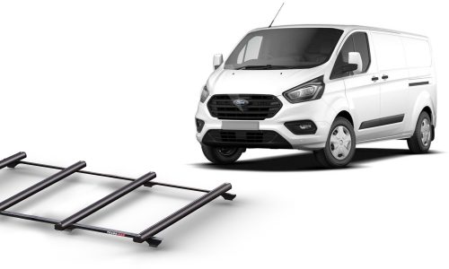 Thumbnail image of Ford Transit Custom LWB L/Roof (02/14 - 01/24) Trademax Crossbars x 4