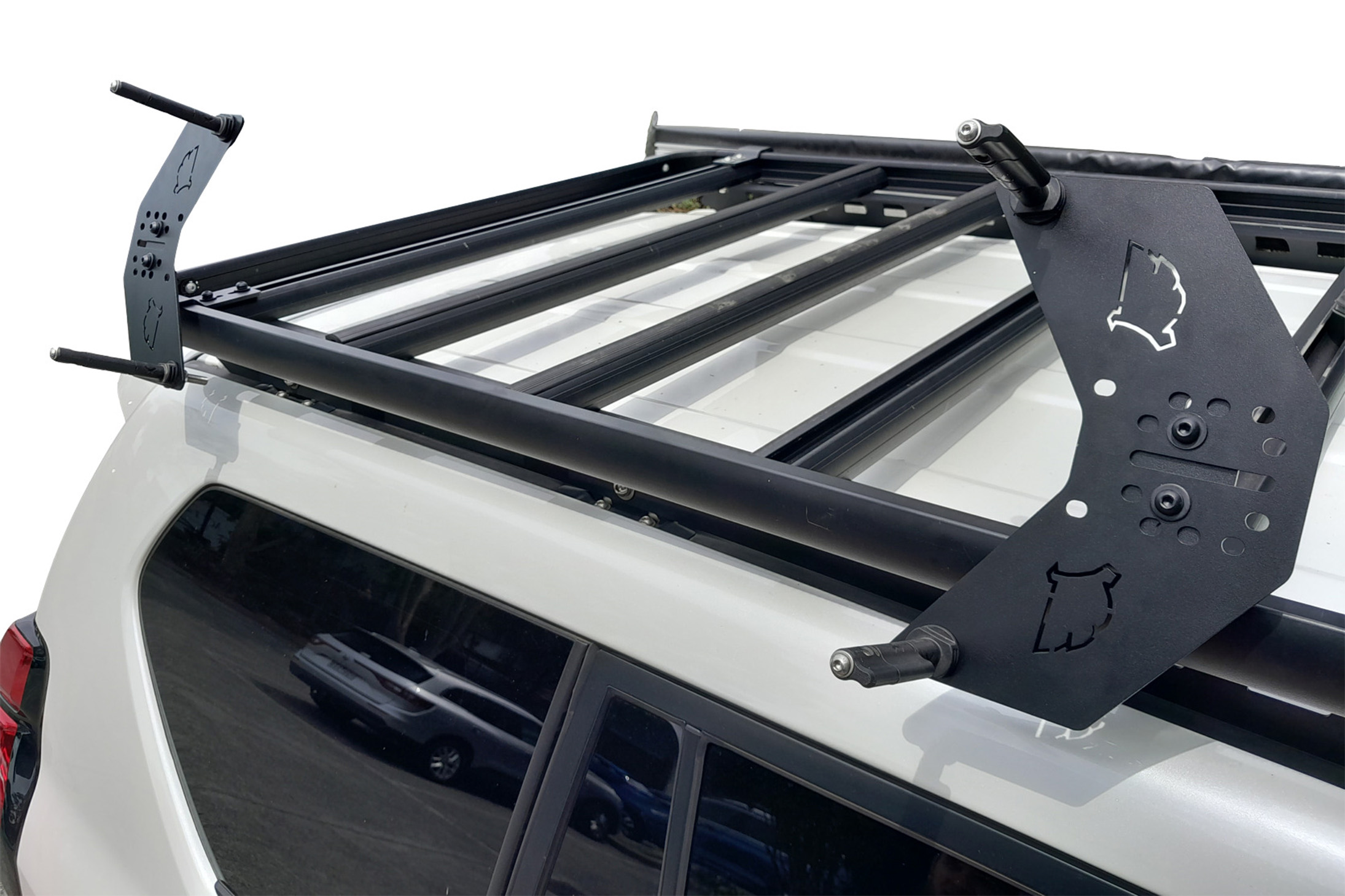 Thumbnail image of Wedgetail Adventure Accessory Adjustable Recovery tracks bracket for fitment on side of rack