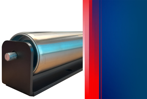 Front image of Commercial Max/Oval Steel Accessory Single roller bracket and roller