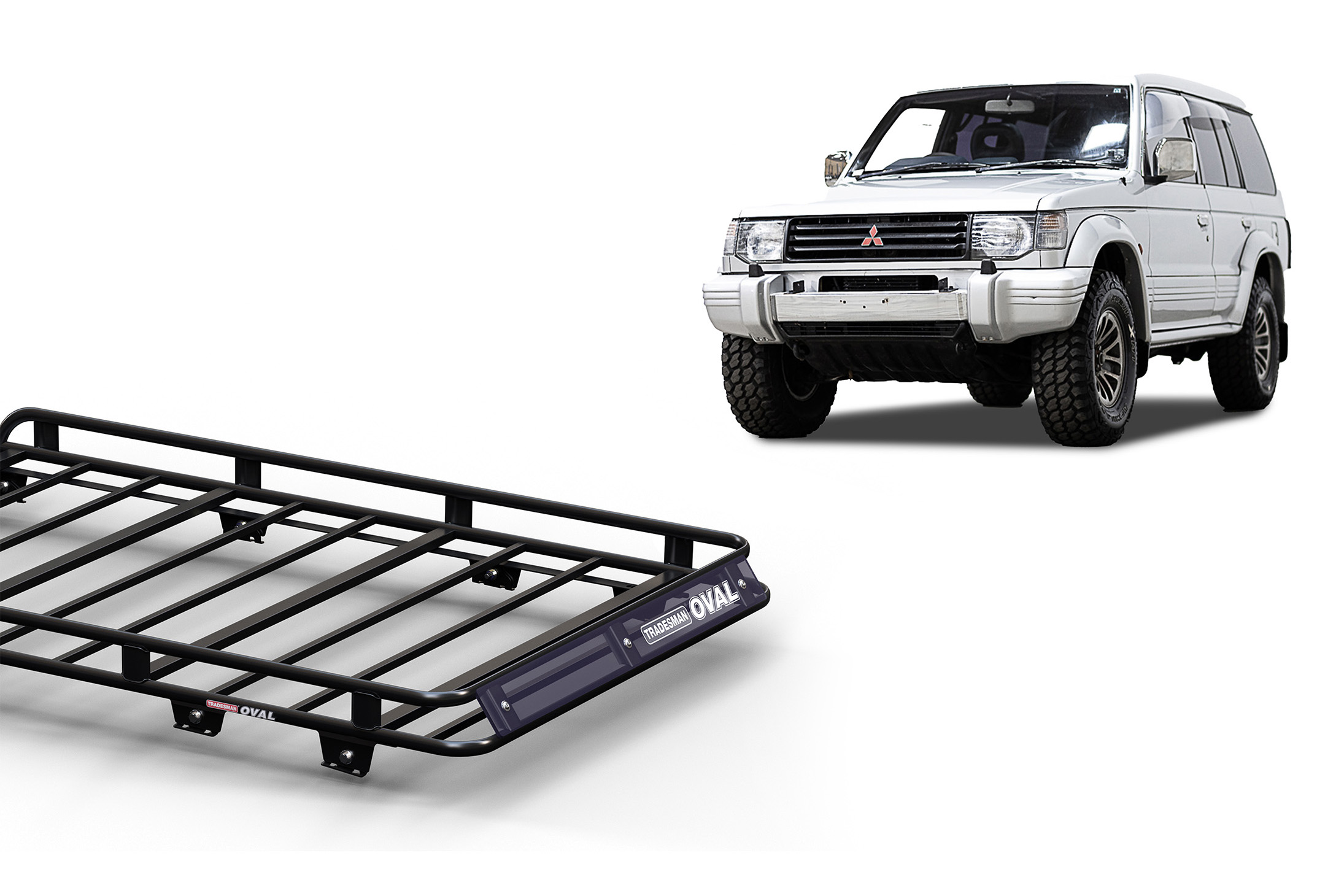 Thumbnail image of Mitsubishi Pajero LWB (1983 - 04/91) Oval Steel Platform