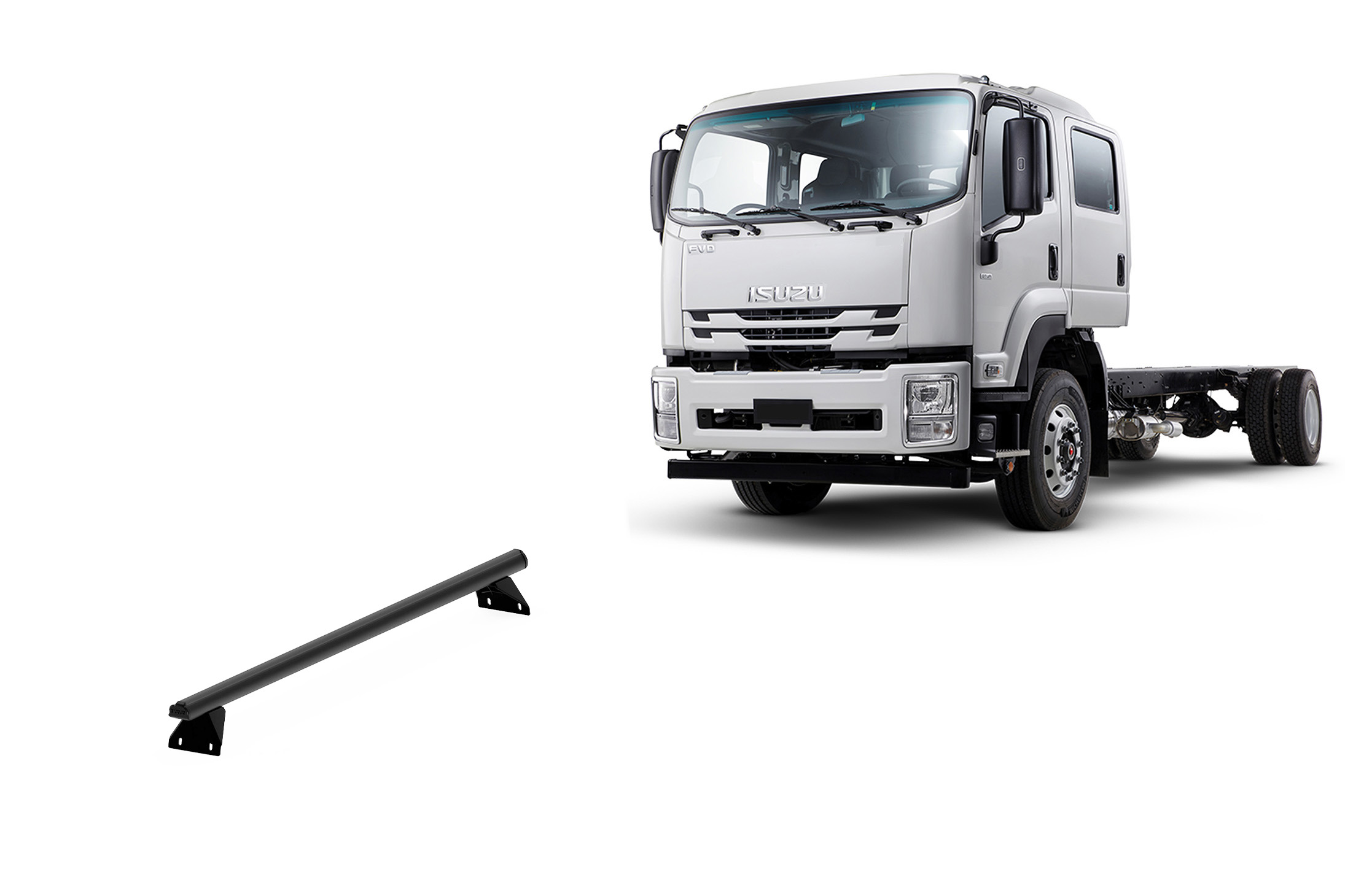 Thumbnail image of Isuzu F Series truck Dual Cab Flat Roof (2006 - Current) Trademax Crossbars x 1