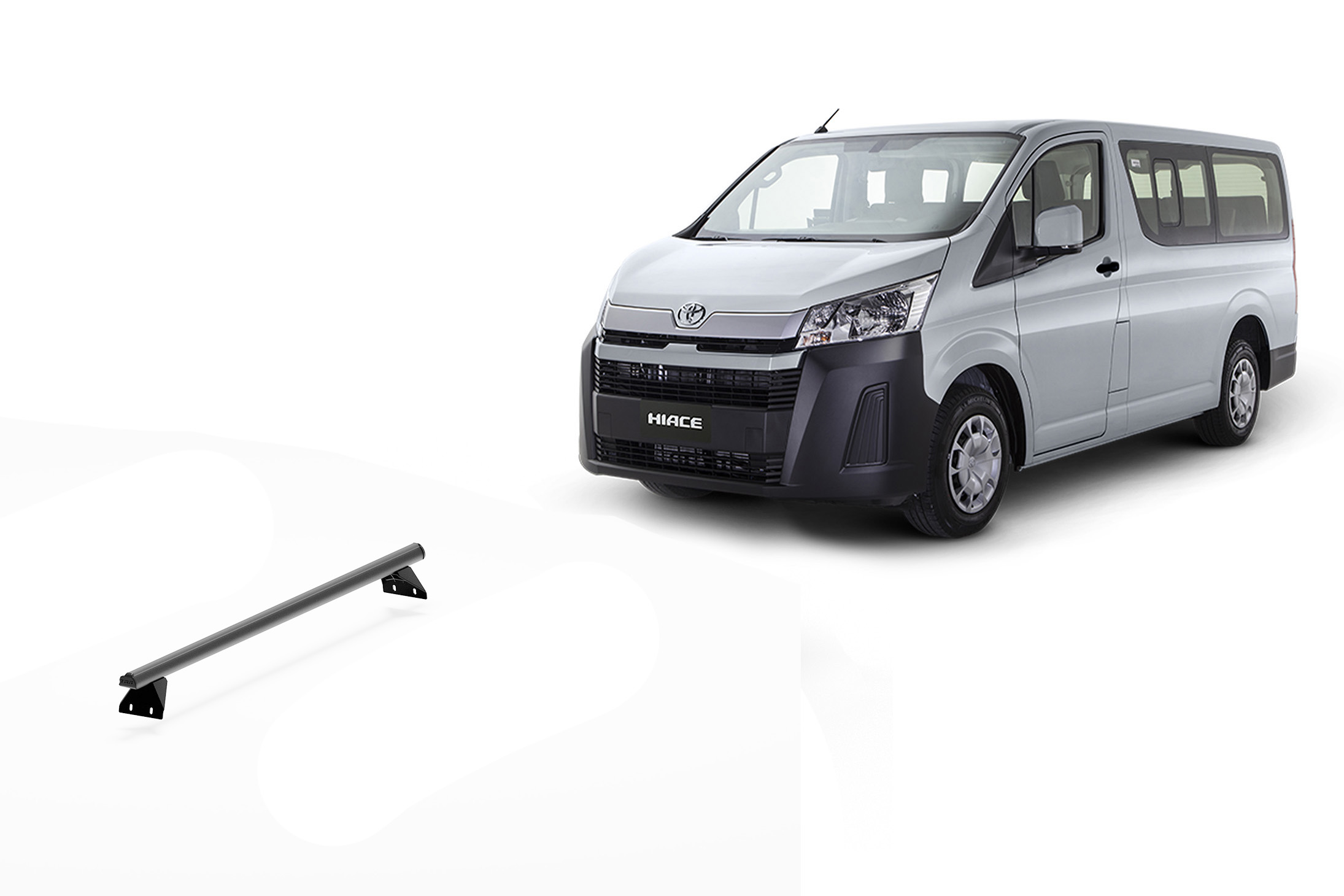 Thumbnail image of Toyota Hiace Commuter SLWB H/Roof (05/19 - Current) Trademax Crossbars x 0