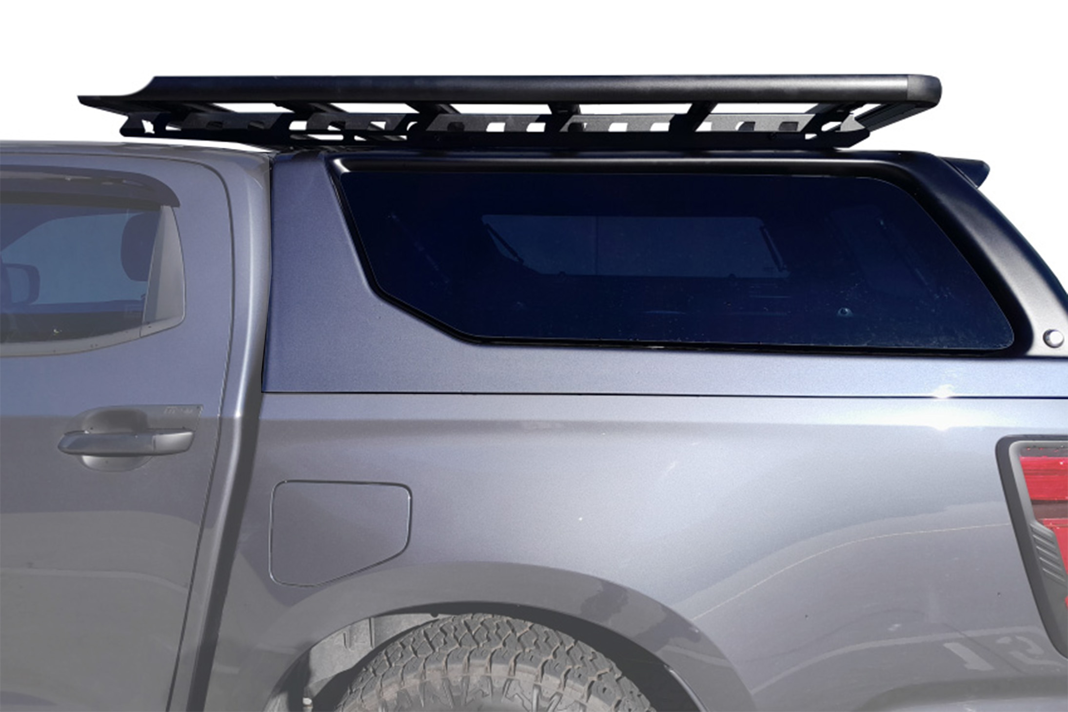 WT-CMVTH-1813U_Side.jpg Side image of Toyota Hilux Dual Cab (10/15 - Current) Wedgetail Adventure Platform to suit Wedgetail Maxliner Venture Canopy Kit