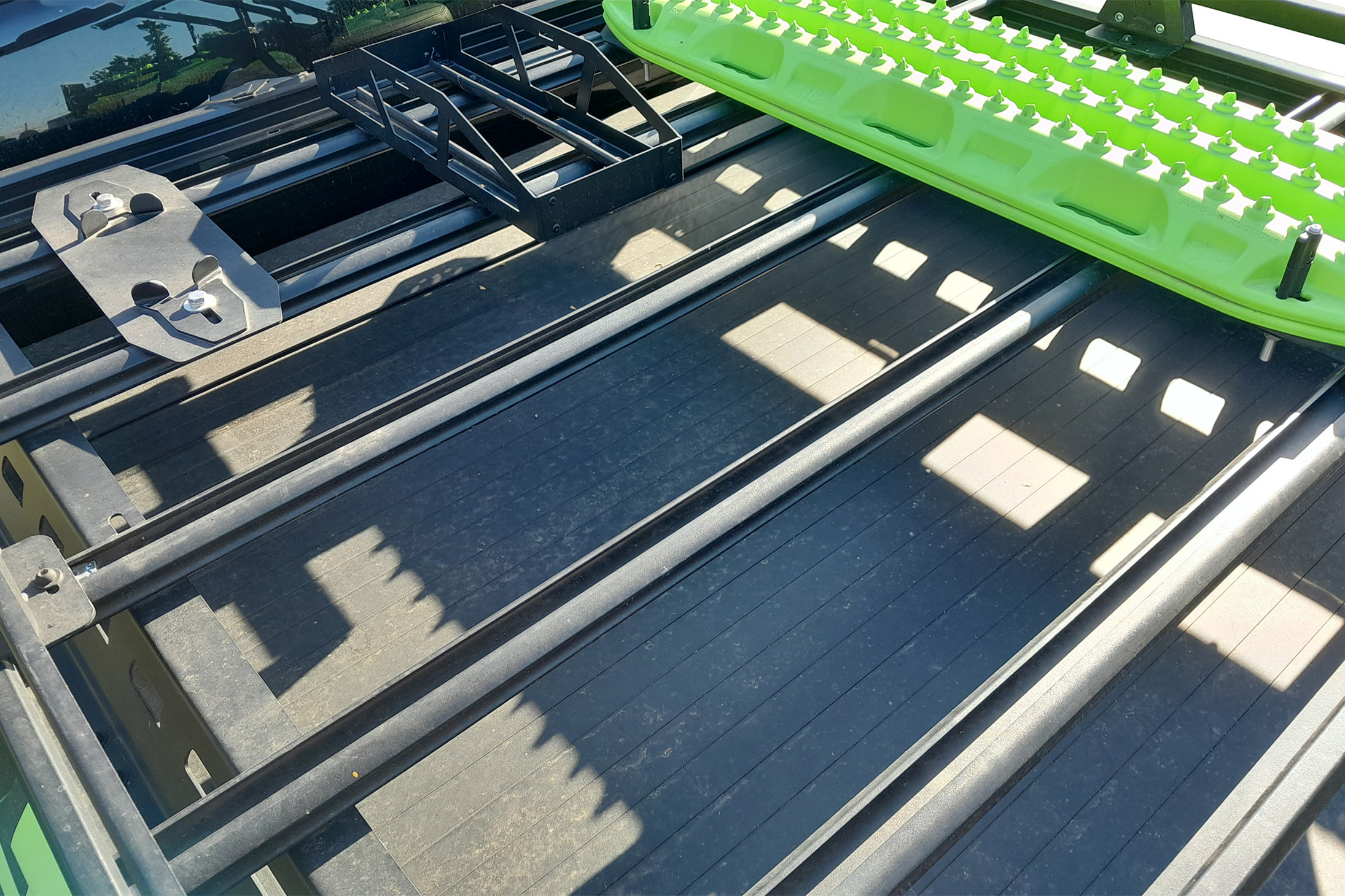 WT-EGRRTR-1415U_Angle.jpg Angle image of Mazda BT-50 Dual Cab (2020 - Current) Wedgetail Adventure Platform to suit EGR roll top roof rack