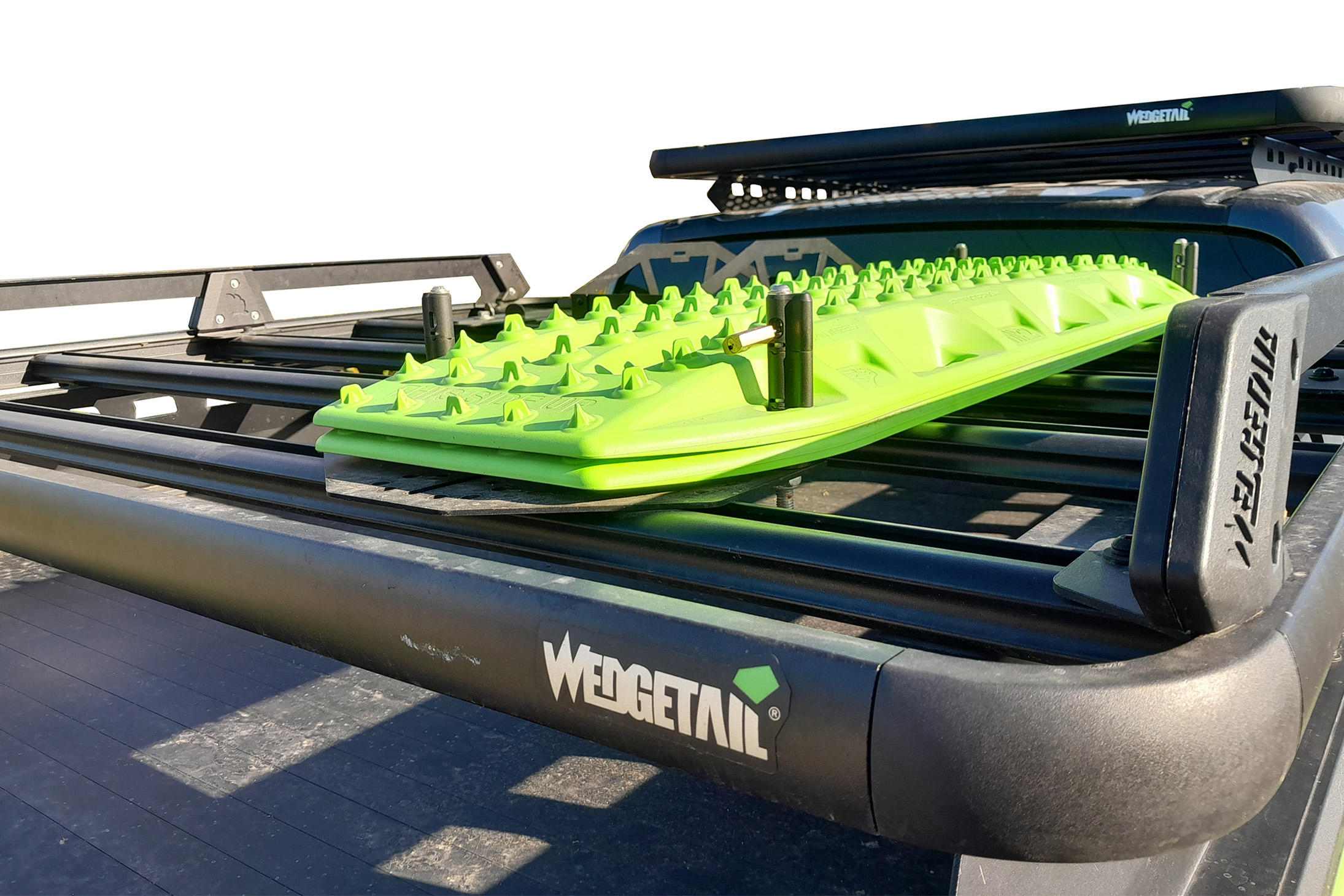 WT-EGRRTR-1415U_Front.jpg Front image of Mazda BT-50 Dual Cab (2020 - Current) Wedgetail Adventure Platform to suit EGR roll top roof rack