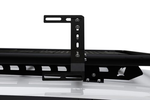 Front image of Wedgetail Adventure Accessory Adjustable Recovery Tracks Bracket For Fitment On Side Of Rack
