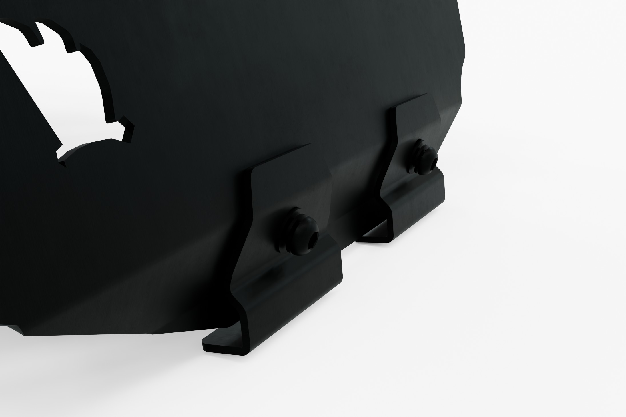 T70V_Side.jpg Side image of Gutter Mounted Roof Visor/ Light Mount To 70 Series Landcruisers