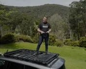 Josh showing how to use the Wedgetail HEX-MESH panels