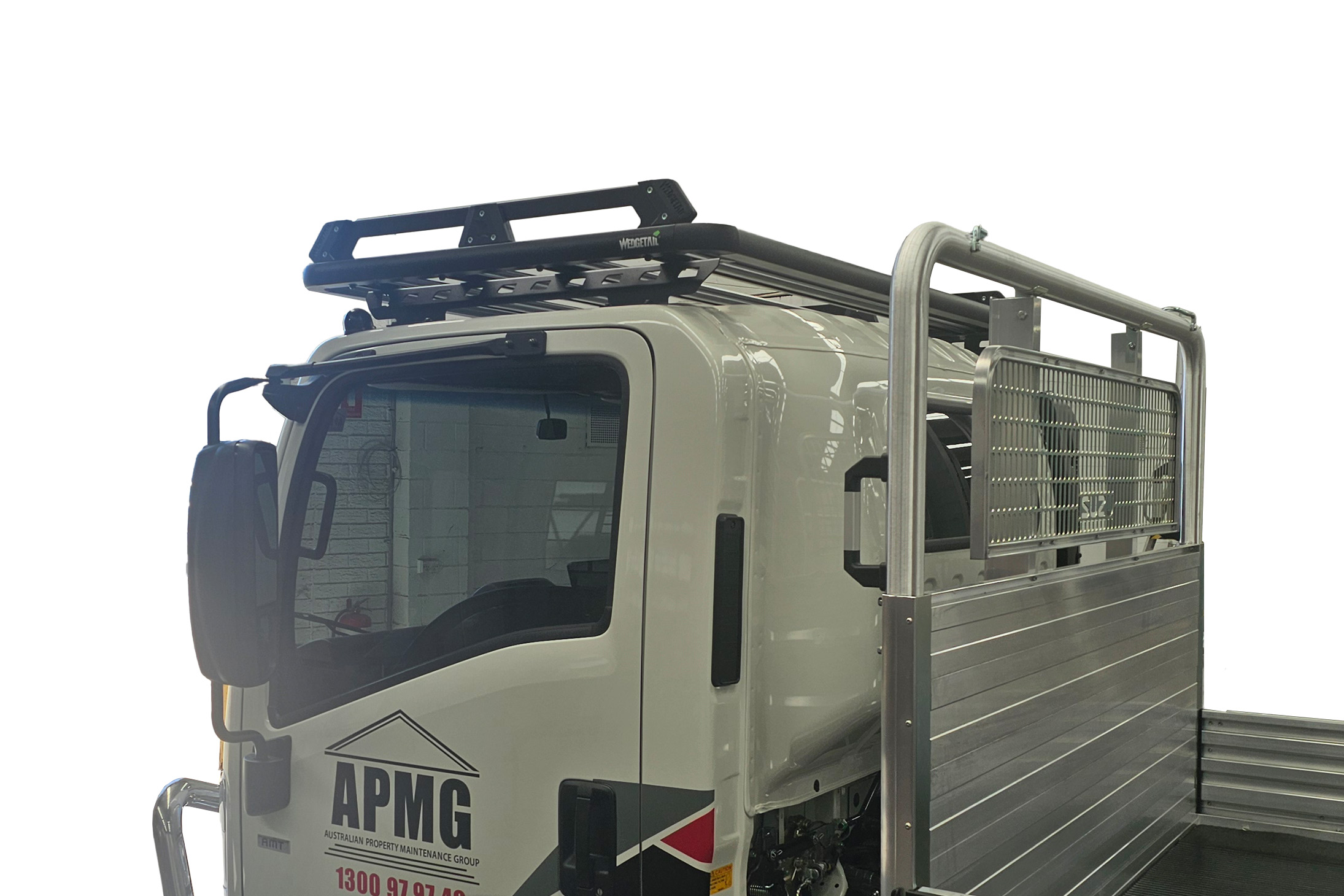 WT-INSF-1119U_Angle.jpg Angle image of Isuzu N Series truck Single Cab Flat Roof (2006 - Current) Wedgetail Adventure Platform