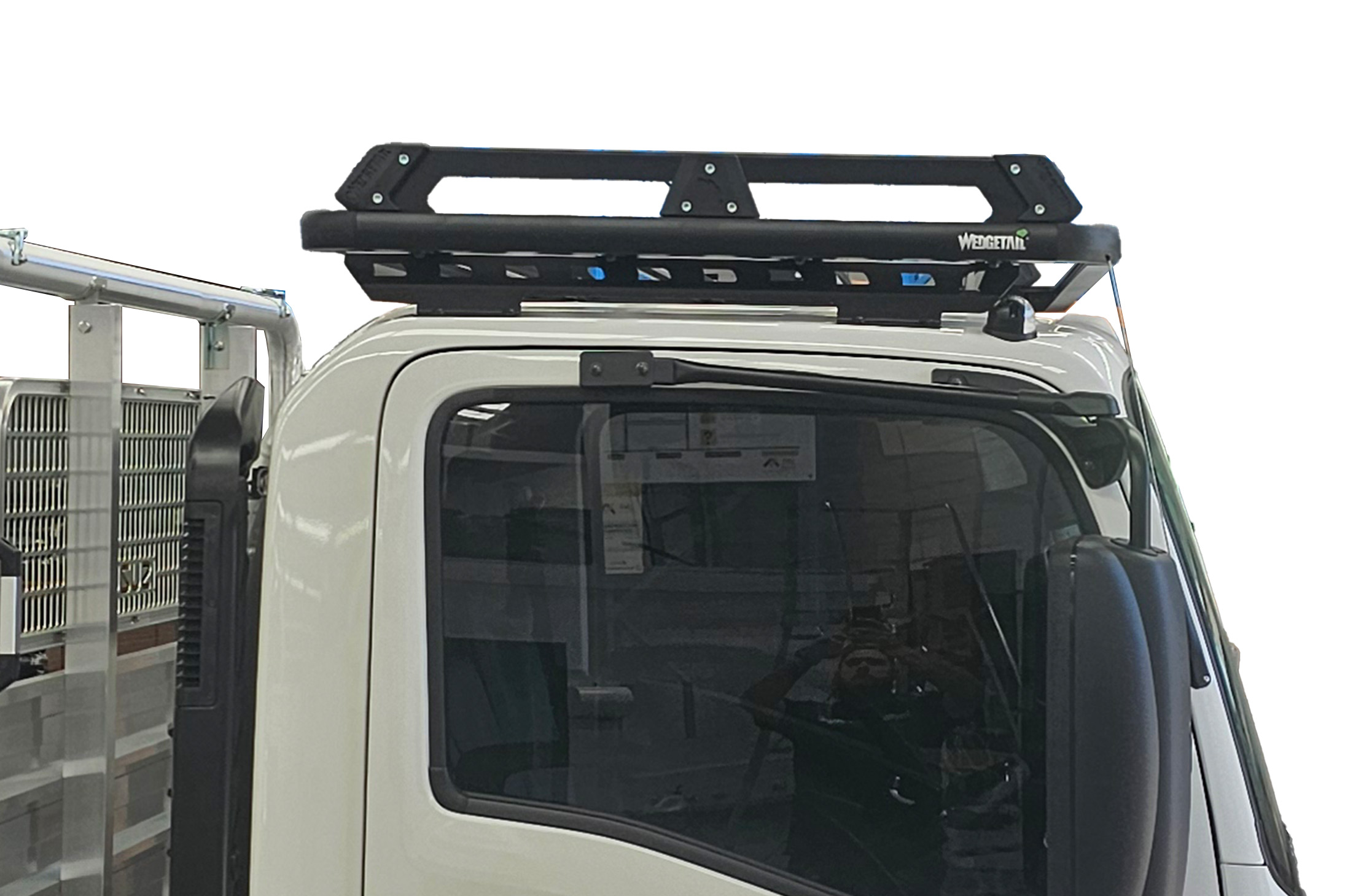 WT-INSF-1119U_Side.jpg Side image of Isuzu N Series truck Single Cab Flat Roof (2006 - Current) Wedgetail Adventure Platform
