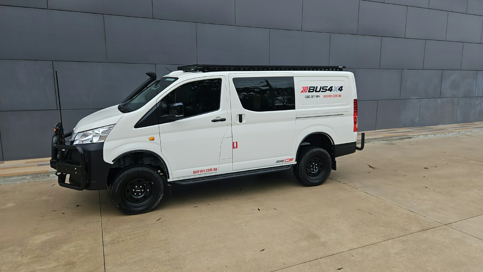 Side image of Toyota Hiace LWB (05/19 - Current) Wedgetail Adventure Platform