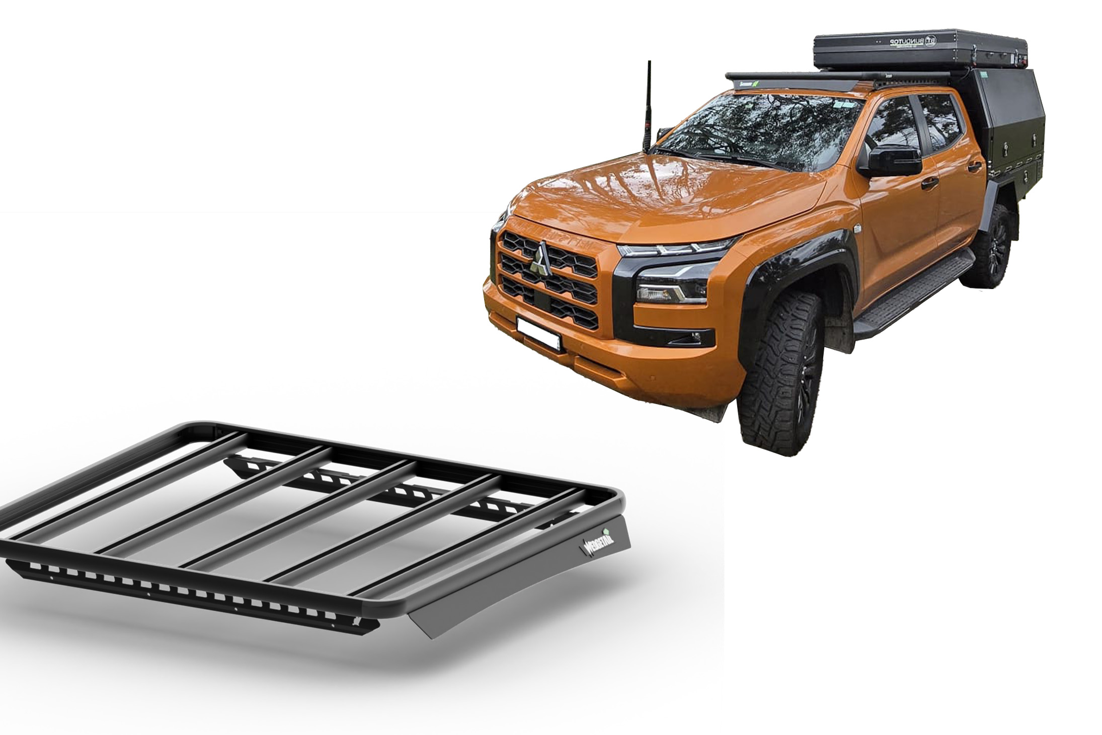 Thumbnail image of Mitsubishi Triton Dual Cab Factory rail (01/24 - Current) Wedgetail Adventure Platform