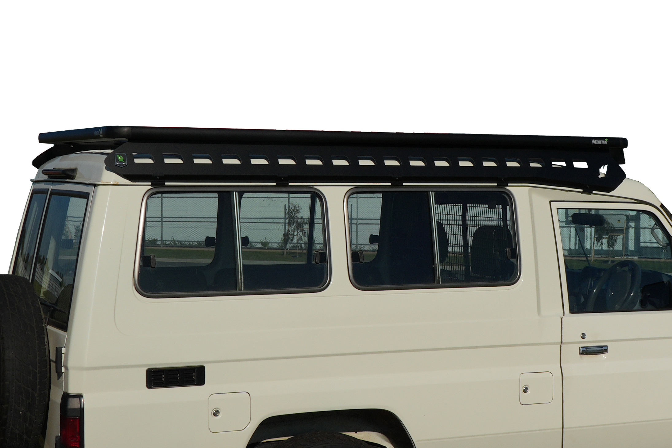 Side image of Toyota Landcruiser 78 Troopcarrier (1985 - Current) Wedgetail Adventure Platform